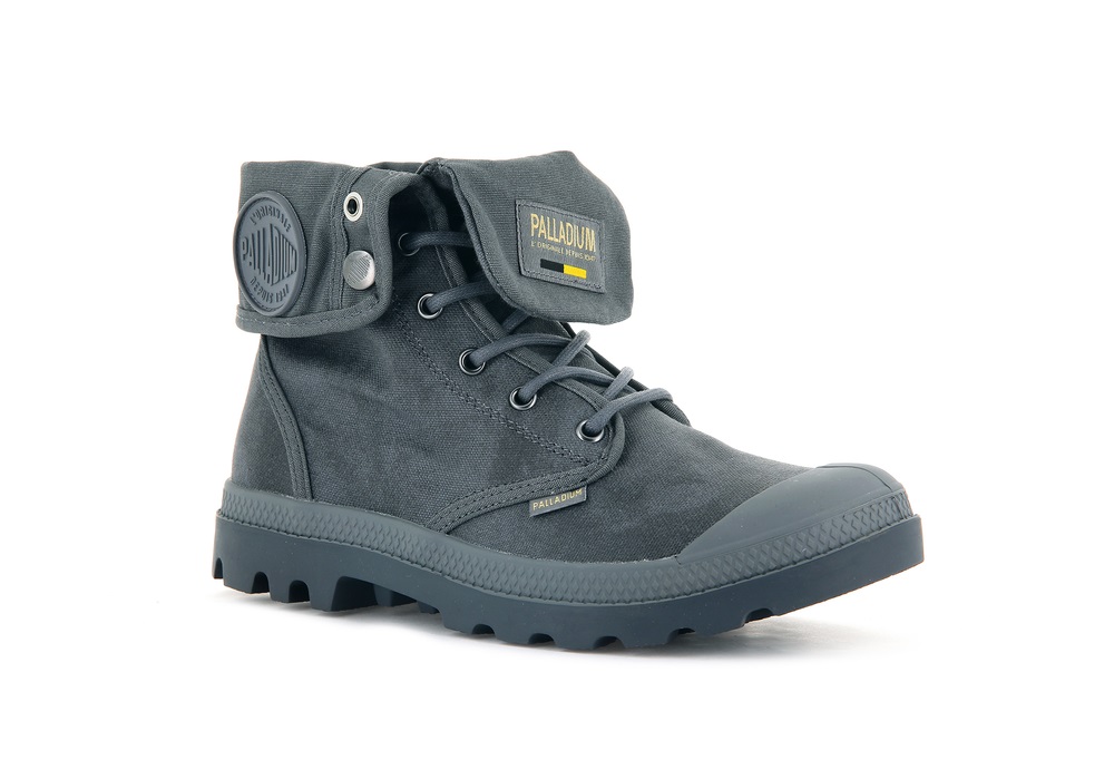 Botas Palladium PAMPA BAGGY WAX Hombre Metal | Costa Rica-79231